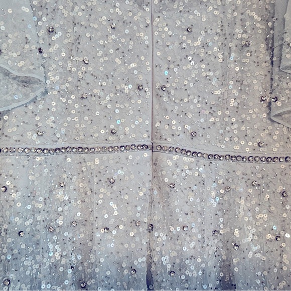 Mac Duggal Beaded Tea Length Gown - Picture 6 of 9